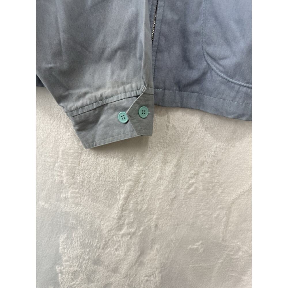 Vintage McGregor Men’s Drizzler Sport Jacket Long Sleeve Zip Solid Blue Size XL - Picture 3 of 11